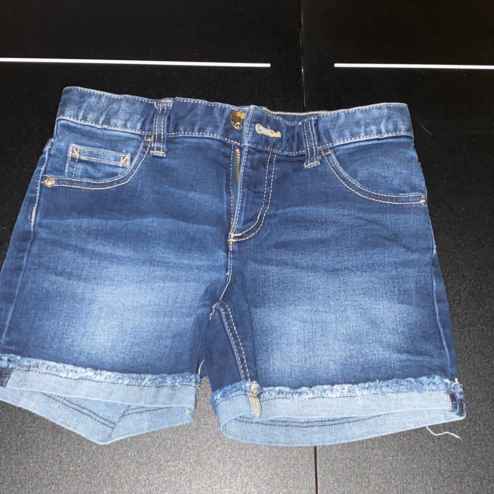 Dark blue kids jean shorts